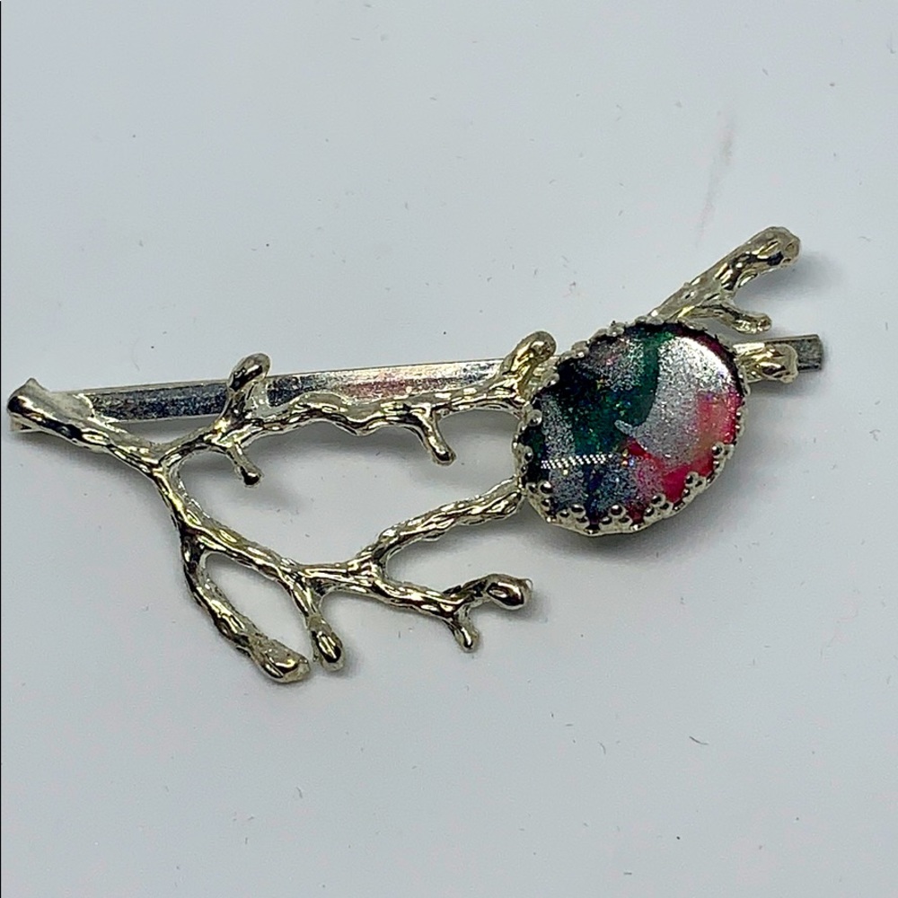 Art Glass Slide Branches barrette